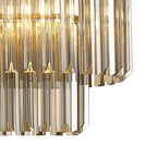 NL89509 Vienna 5 Light Rectangle Pendant Brass Smoked