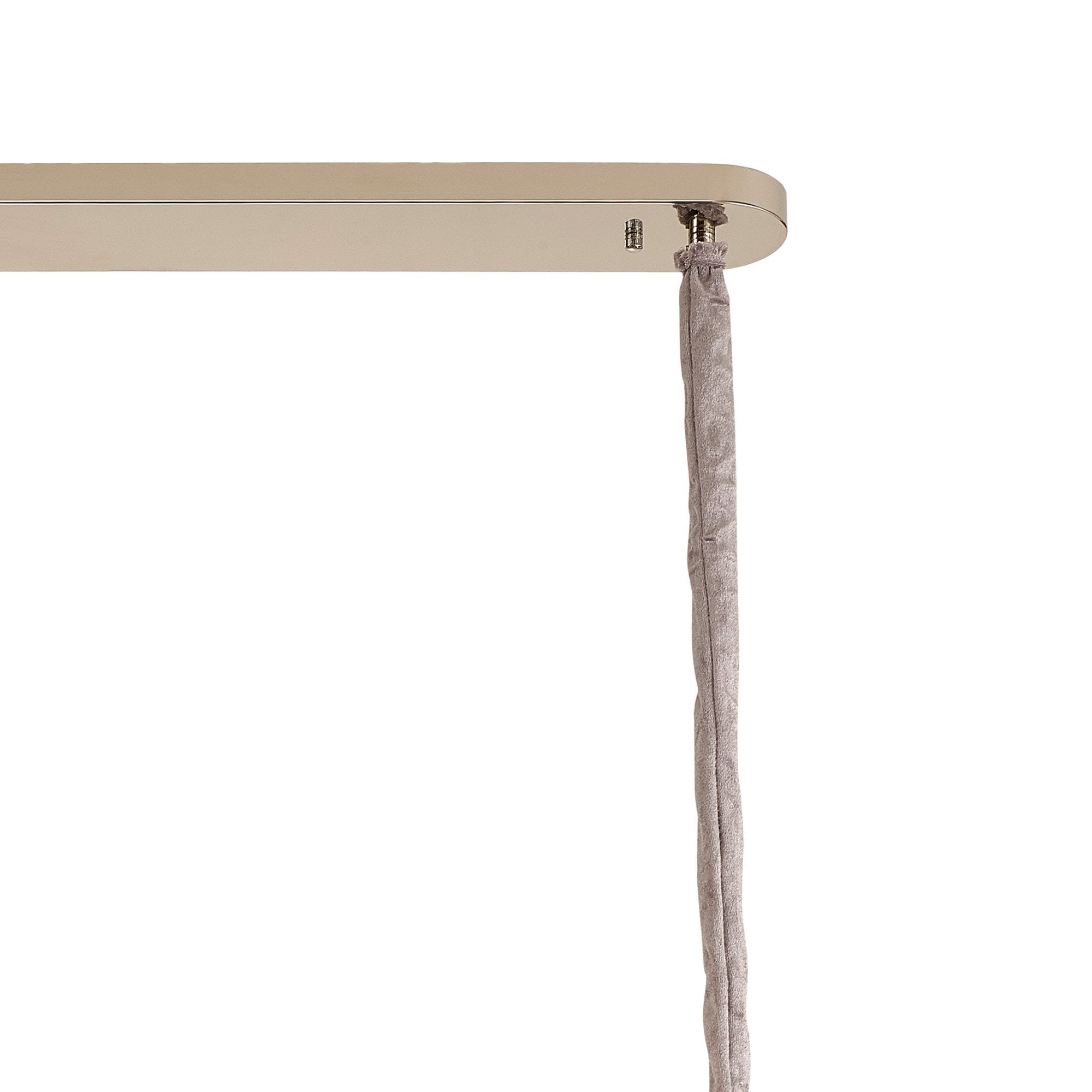 NL89529 Vienna 5 Light Rectangle Pendant Polished Nickel Cognac