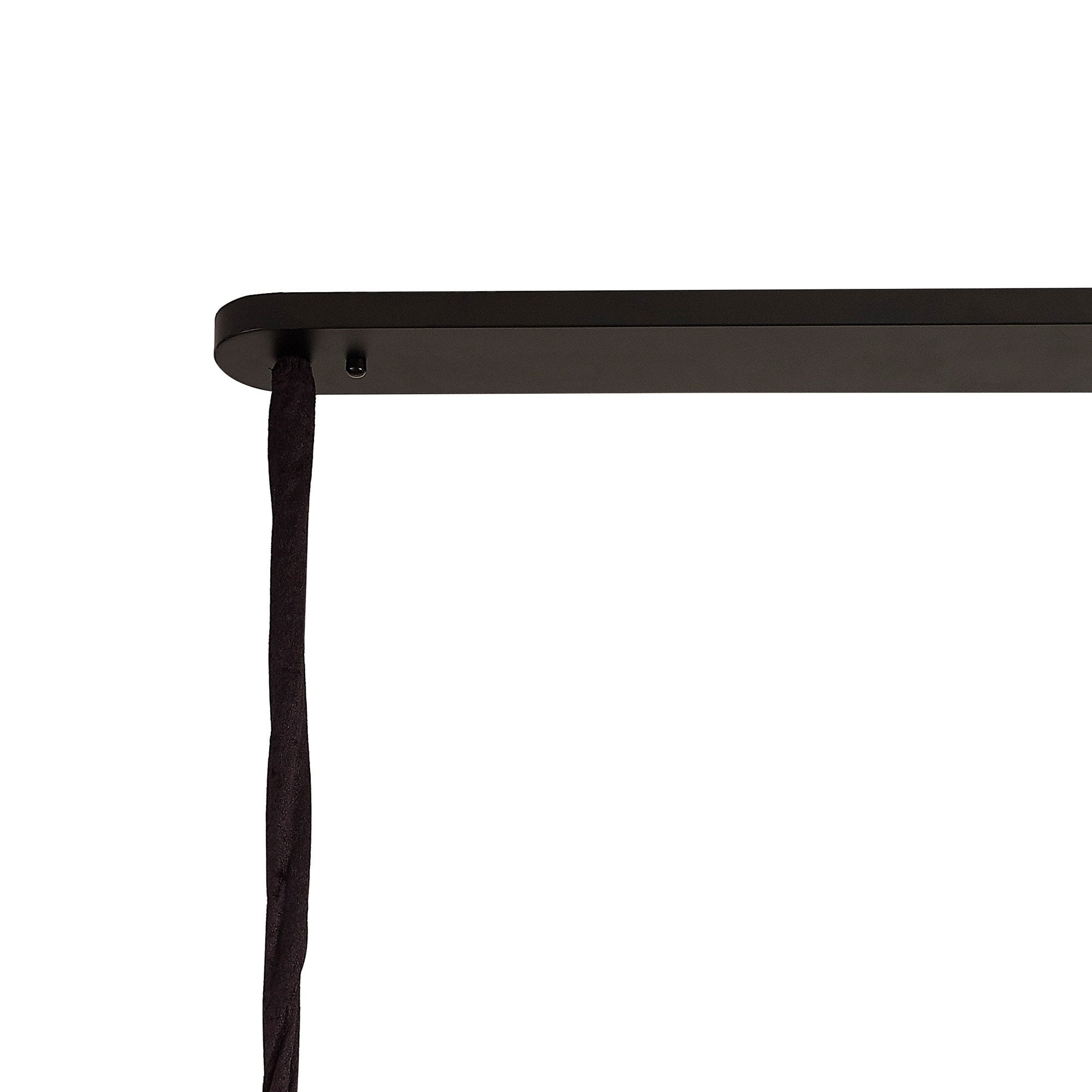 NL89539 Vienna 5 Light Rectangle Pendant Matt Black Clear