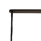 NL89549 Vienna 5 Light Rectangle Pendant Matt Black Smoked