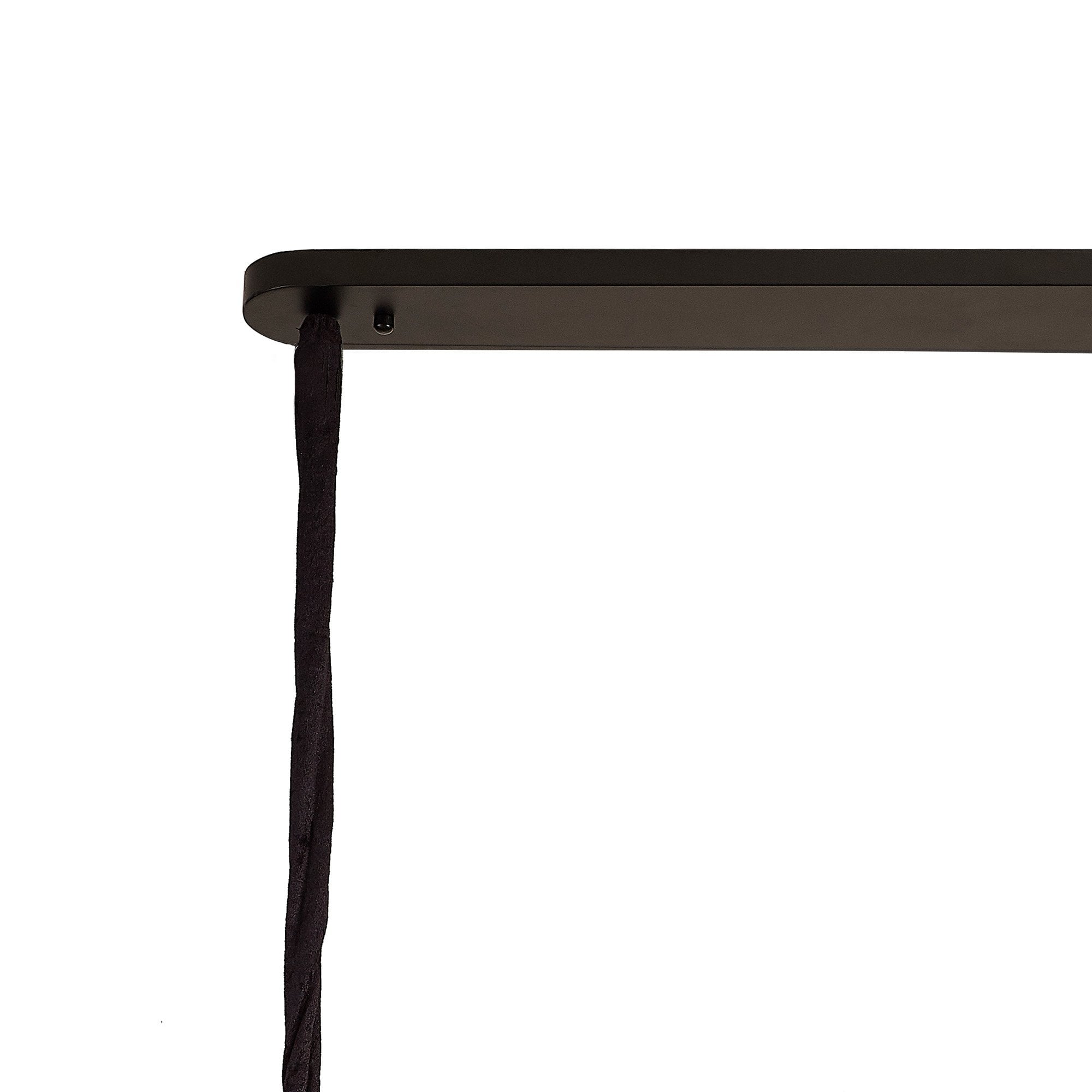 NL89549 Vienna 5 Light Rectangle Pendant Matt Black Smoked