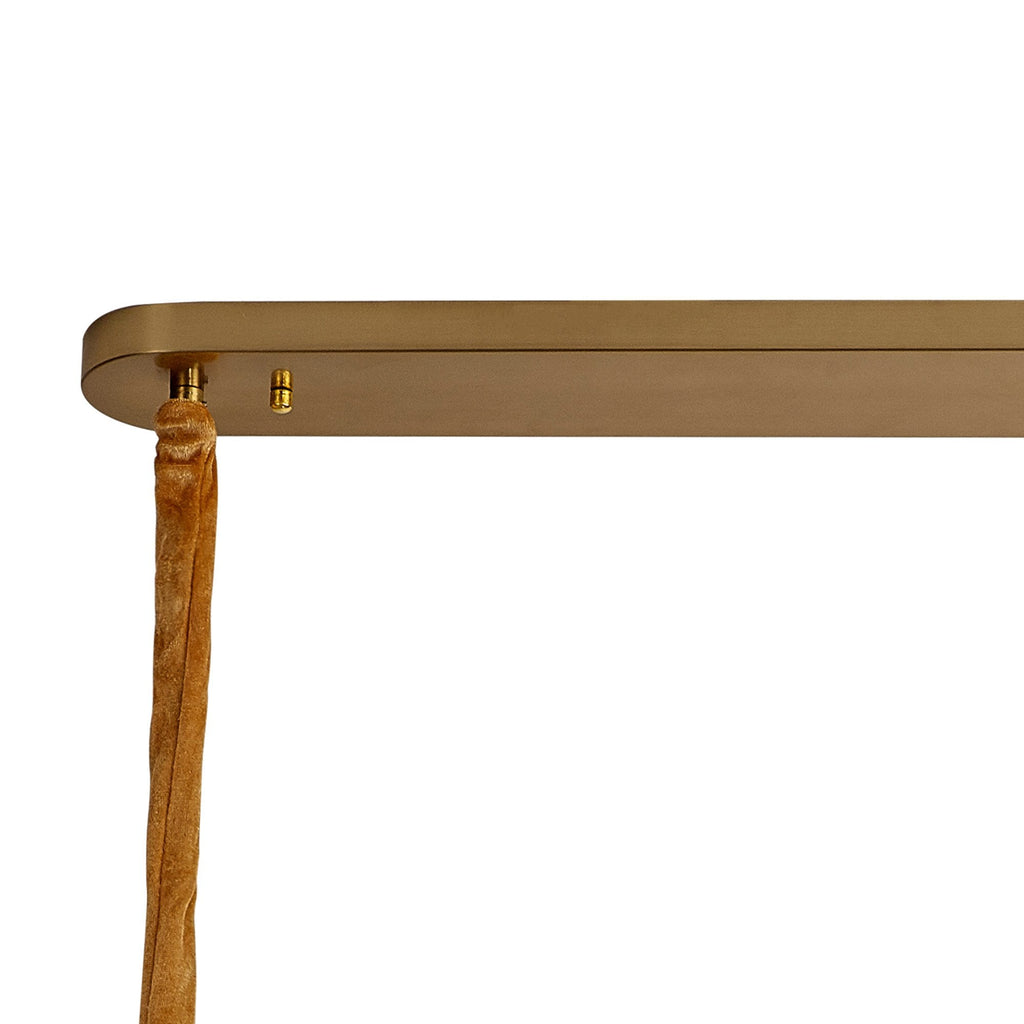 NL89569 Vienna 7 Light Rectangle Pendant Brass Smoked