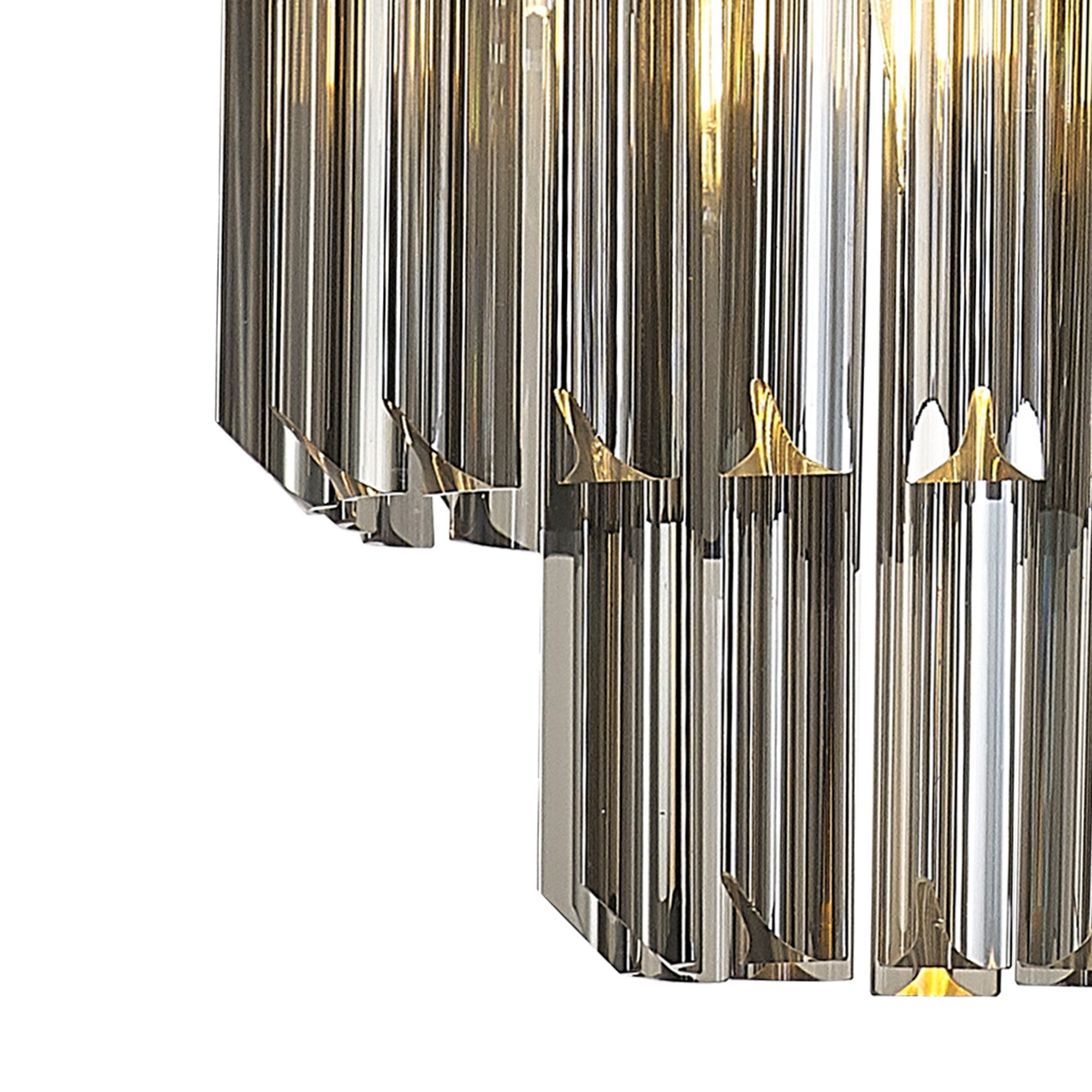 NL89629 Vienna 4 Light Round Pendant Brass Smoked