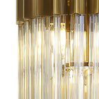 NL89639 Vienna 4 Light Round Pendant Brass Cognac