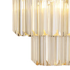 NL89649 Vienna 4 Light Round Pendant Polished Nickel Cognac