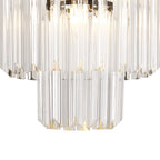 NL89659 Vienna 4 Light Round Pendant Matt Black Clear