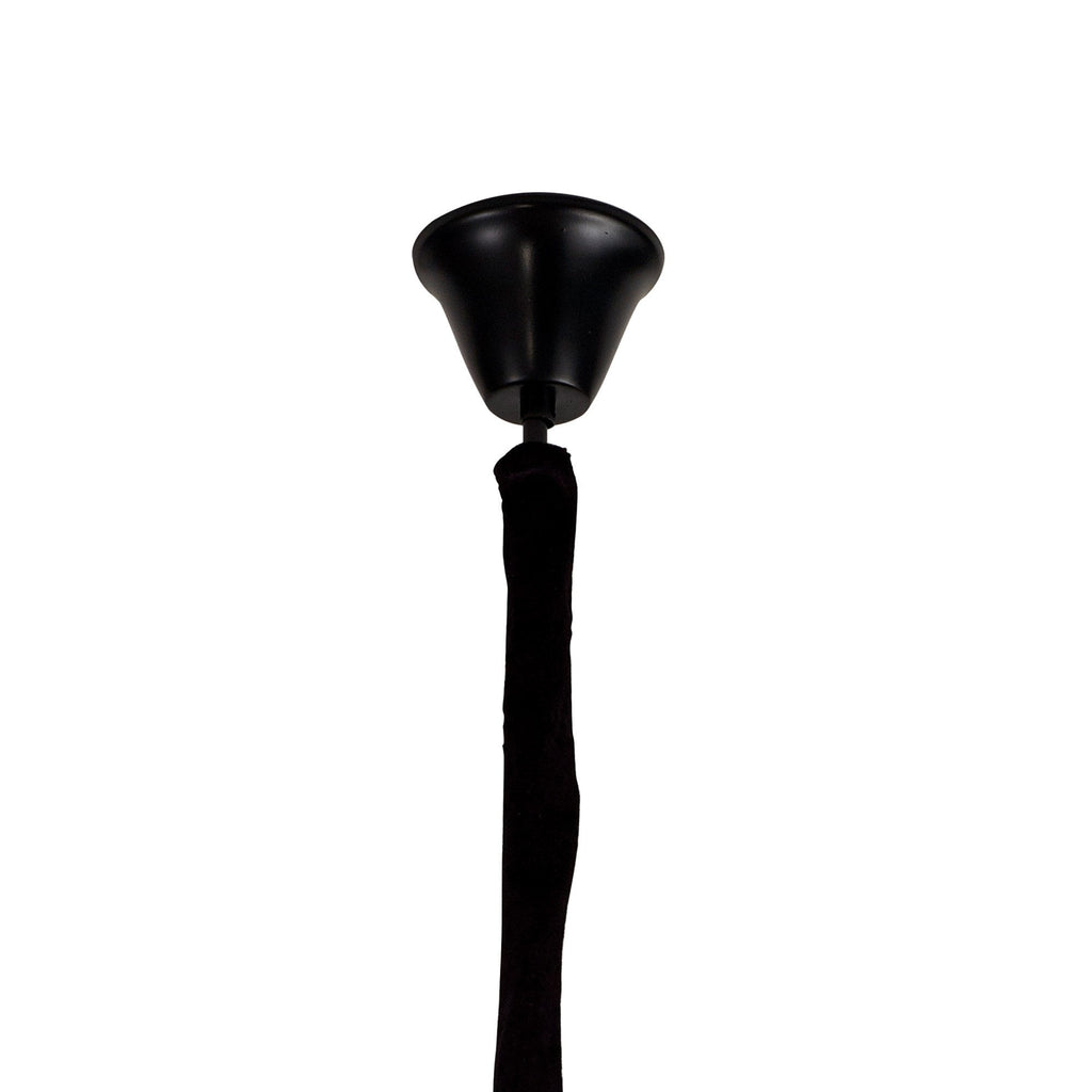 NL89669 Vienna 4 Light Round Pendant Matt Black Smoked