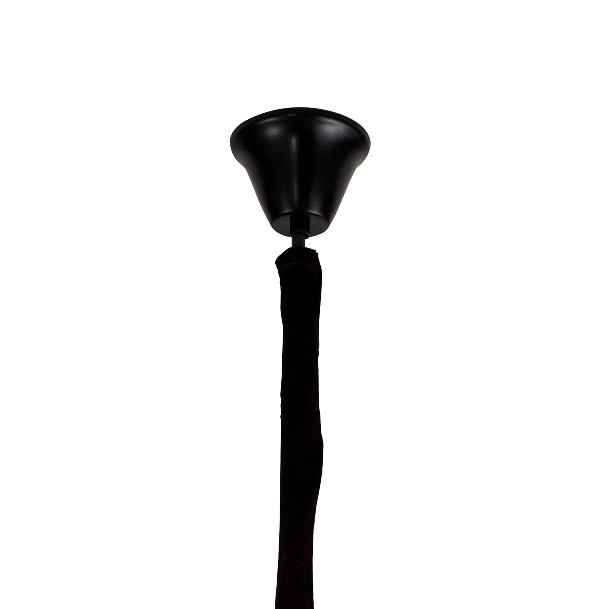NL89669 Vienna 4 Light Round Pendant Matt Black Smoked