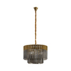 NL89689 Vienna 8 Light Round Pendant Brass Smoked