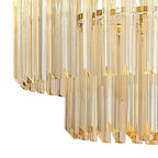 NL89699 Vienna 8 Light Round Pendant Brass Cognac