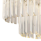 NL89719 Vienna 8 Light Round Pendant Matt Black Clear