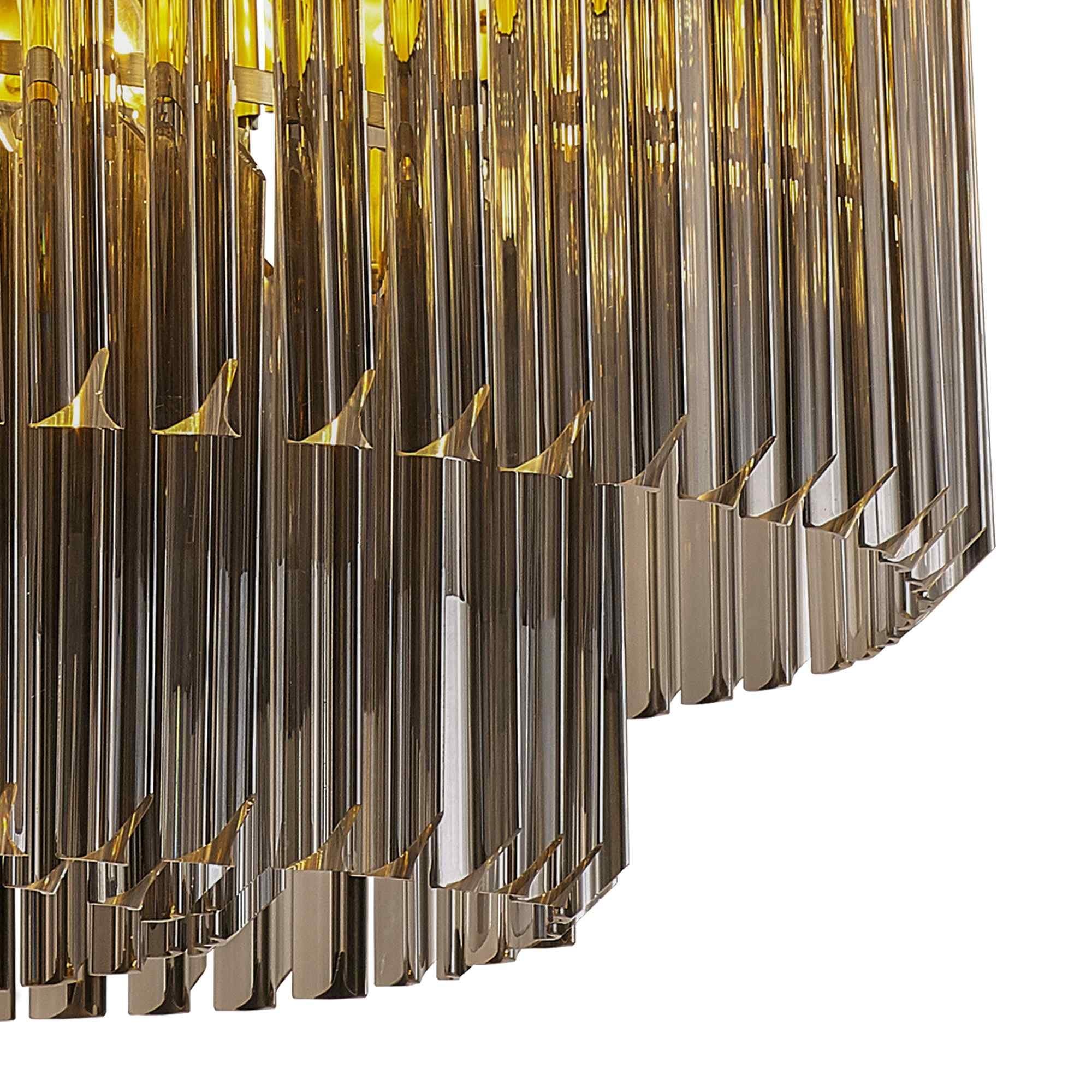 NL89749 Vienna 12 Light Round Pendant Brass Smoked