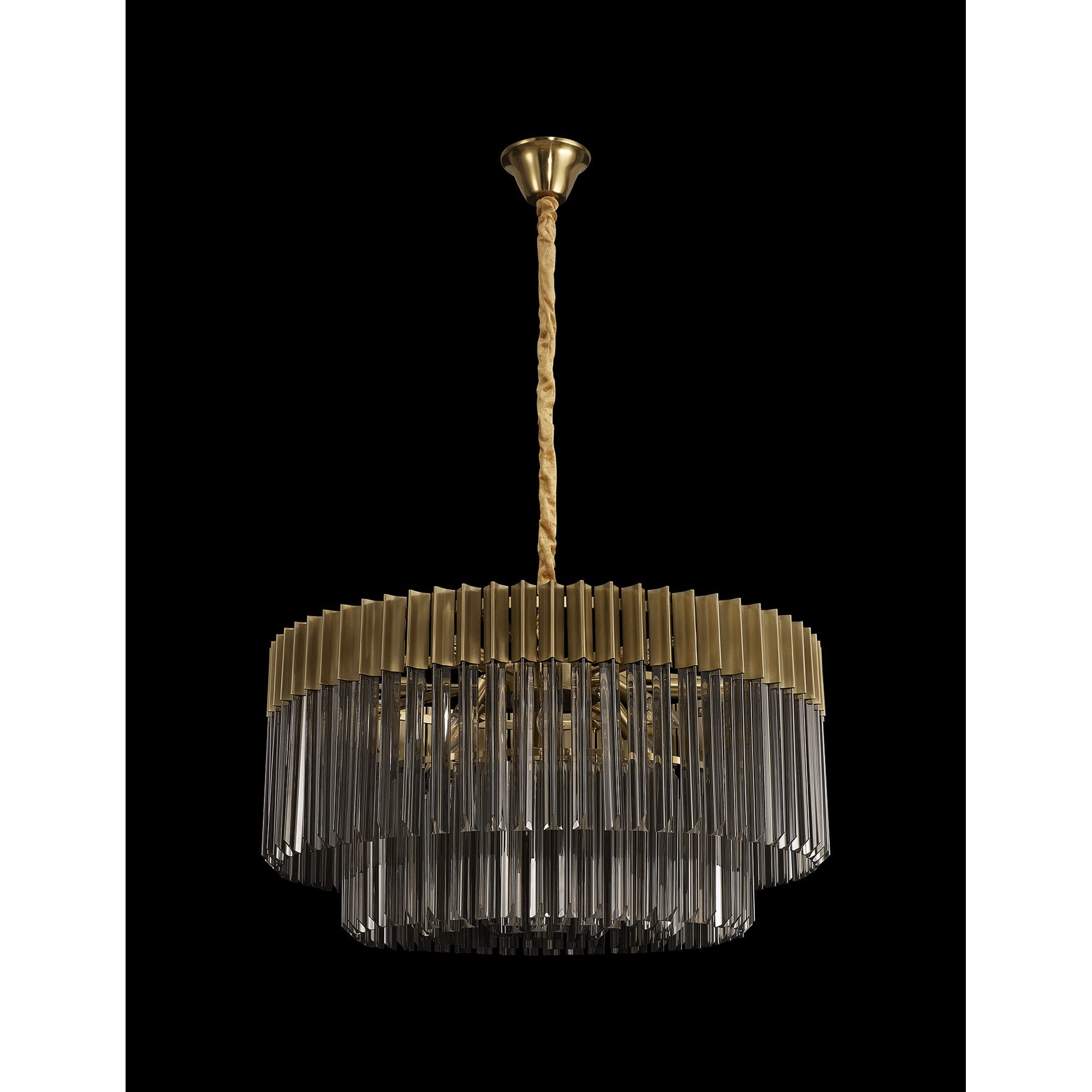 NL89749 Vienna 12 Light Round Pendant Brass Smoked