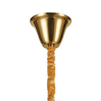 NL89809 Vienna 19 Light 5 Tier Round Pendant Brass Smoked
