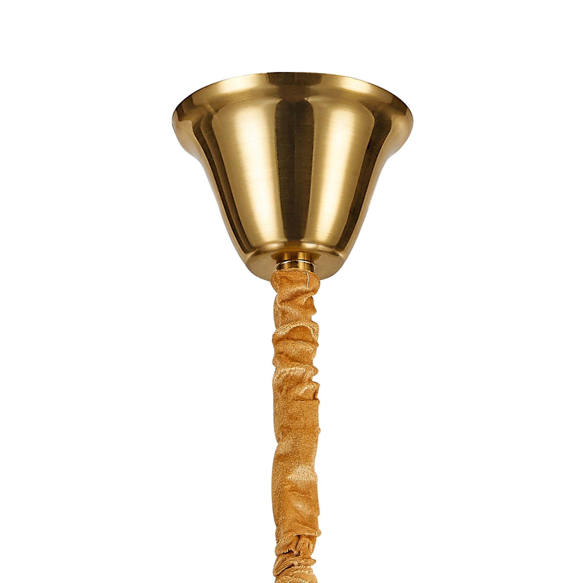 NL89809 Vienna 19 Light 5 Tier Round Pendant Brass Smoked