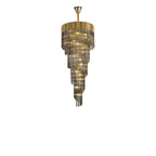 NL89869 Vienna 23 Light 5 Tier Round Pendant Brass Smoked
