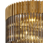 NL89869 Vienna 23 Light 5 Tier Round Pendant Brass Smoked