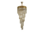 NL89879 Vienna 23 Light 5 Tier Round Pendant Brass Cognac