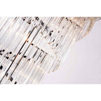 NL89899 Vienna 23 Light 5 Tier Round Pendant Matt Black Clear