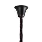 NL89909 Vienna 23 Light 5 Tier Round Pendant Matt Black Smoked