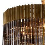 NL89929 Vienna 31 Light 7 Tier Round Pendant Brass Smoked