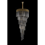 NL89929 Vienna 31 Light 7 Tier Round Pendant Brass Smoked