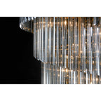 NL89929 Vienna 31 Light 7 Tier Round Pendant Brass Smoked