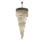 NL89949 Vienna 31 Light 7 Tier Round Pendant Polished Nickel Cognac