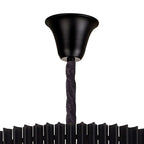NL89969 Vienna 31 Light 7 Tier Round Pendant Matt Black Smoked