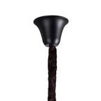 NL89979 Vienna 31 Light 7 Tier Round Pendant Matt Black Cognac