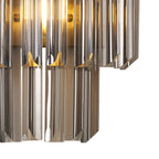 NL89989 Vienna 3 Light Wall Light Brass Smoked