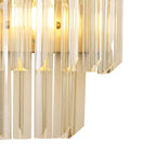 NL89999 Vienna 3 Light Wall Light Brass Cognac