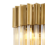 NL89999 Vienna 3 Light Wall Light Brass Cognac