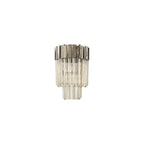NL90009 Vienna 3 Light Wall Light Polished Nickel Cognac