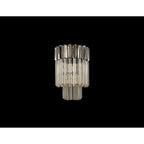 NL90009 Vienna 3 Light Wall Light Polished Nickel Cognac