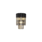 NL90029 Vienna 3 Light Wall Light Matt Black Smoked