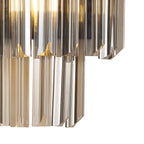 NL90029 Vienna 3 Light Wall Light Matt Black Smoked
