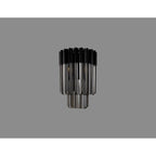 NL90029 Vienna 3 Light Wall Light Matt Black Smoked