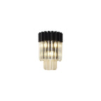 NL90039 Vienna  3 Light Wall Light Matt Black Cognac