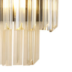 NL90039 Vienna  3 Light Wall Light Matt Black Cognac