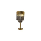 NL90049 Vienna 3 Light Table Lamp Brass Smoked