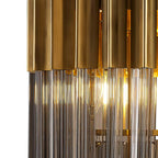 NL90049 Vienna 3 Light Table Lamp Brass Smoked