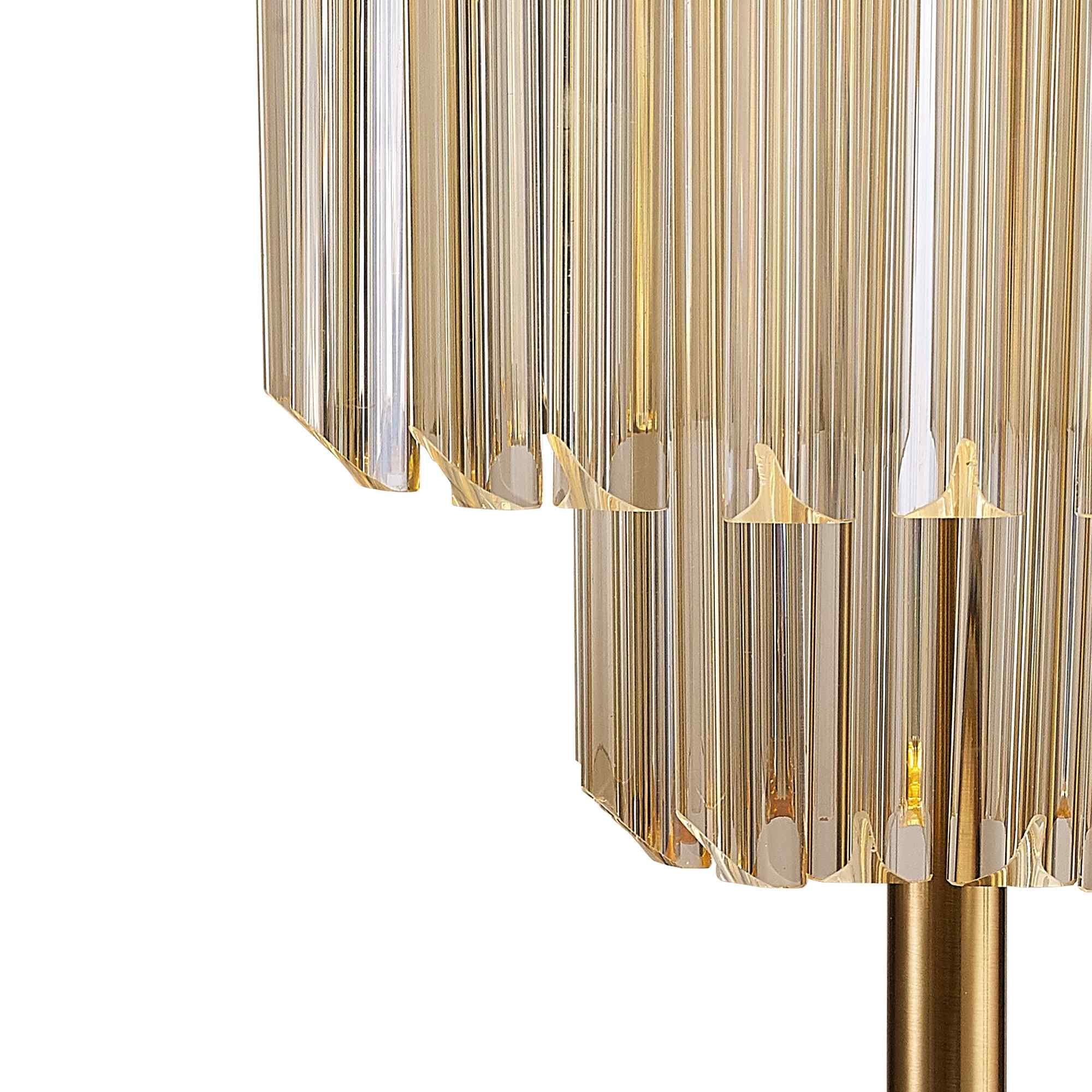 NL90059 Vienna 3 Light Table Lamp Brass Cognac
