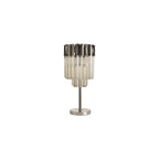 NL90069 Vienna  3 Light Table Lamp Polished Nickel Cognac