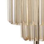 NL90069 Vienna  3 Light Table Lamp Polished Nickel Cognac