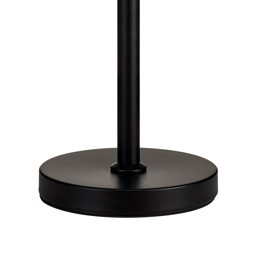 NL90079 Vienna 3 Light Table Lamp Matt Black Clear
