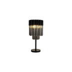 NL90089 Vienna 3 Light Table Lamp Matt Black Smoked