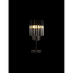 NL90089 Vienna 3 Light Table Lamp Matt Black Smoked