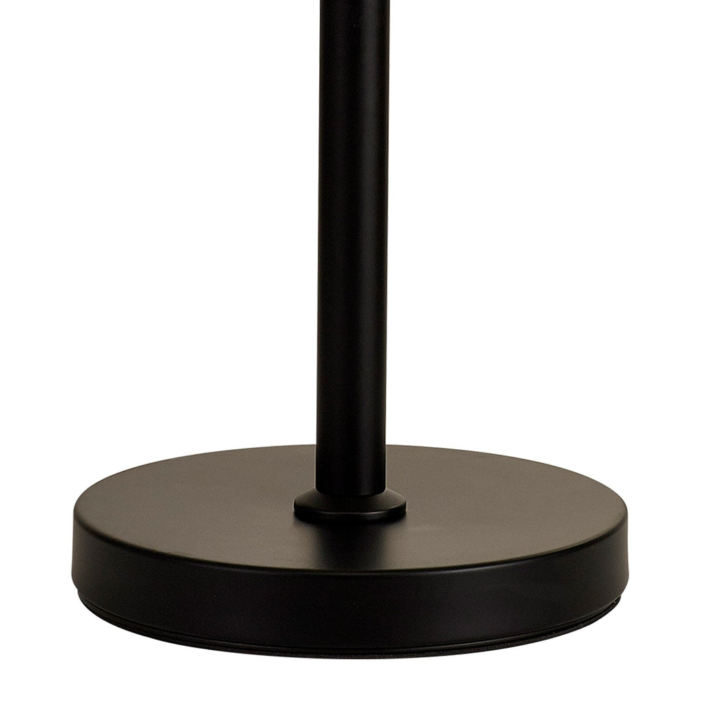 NL90089 Vienna 3 Light Table Lamp Matt Black Smoked