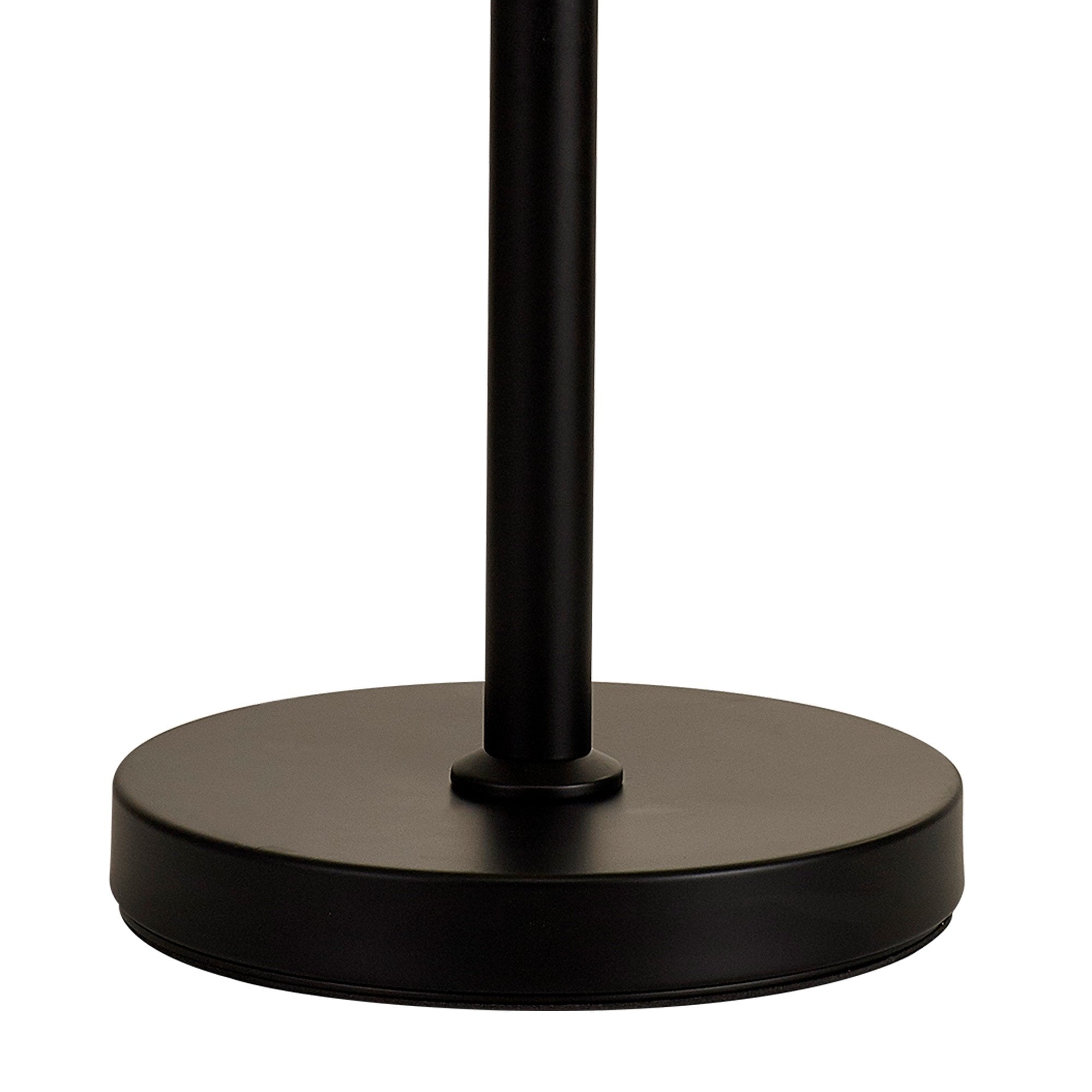 NL90089 Vienna 3 Light Table Lamp Matt Black Smoked